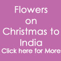 Christmas Flowers to India