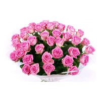 Online Wedding Flowers in India that includes Pink Roses Bouquet 60 Flowers to India