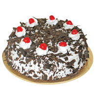 Send Rakhi Cake to India. Same Day Delivery of 1 Kg Eggless Black Forest Cake From 5 Star Hotel