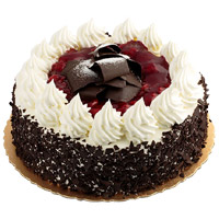 1 Kg Black Forest Cake From 5 Star Hotel. Deliver Rakhi and Cake in India