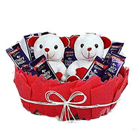 Online Delivery of Diwali Gifts in India. 20 Red Roses 80 Pcs Ferrero Rocher Chocolate Bouquet in India