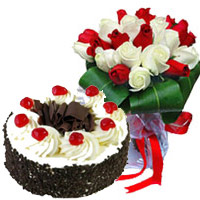 Valentine Red Roses Flowers to India