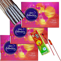 Diwali Gifts in India Cpmprising 3 Celebrations Pack with 1 Box of Rocket and 1 Box of Sparkle