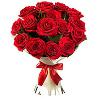 Send Red Roses Bouquet 12 Flowers to India. Father's Day Flowers to India