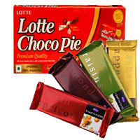Send Diwali Chocolate and Gifts to India including 4 Cadbury Temptation Bars with Chocopie