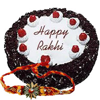 Send Rakhi with Cake to India