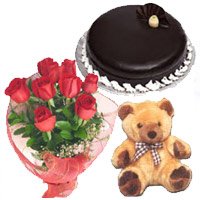 Midnight Flowers Delivery in India : Send Valentine's Day Chocolates Cake to Mumbai