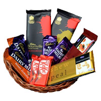 Send Chocolates for Her to Bangalore, Online Basket of Assorted Chocolates in India
