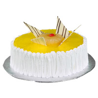 Online Rakhi Gifts to India with 1 Kg Pineapple Cake From 5 Star Bakery with 1 Kg Pineapple Cake From 5 Star Bakery