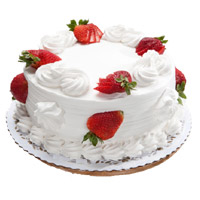 Deliver 1 Kg Eggless Strawberry Cake in India From 5 Star Hotel on Rakhi