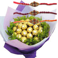 Place Online Order for 24 Pcs Ferrero Rocher Bouquet in India