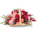Mixed Flower Basket 40 Flowers to India : Send Flowers to India