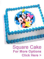 Send Cakes to India : Square Cakes to India
