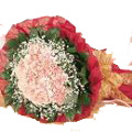 Flowers to India : Pink Carnation Bouquet of 100 Flowers to India
