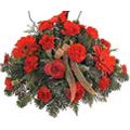 Flowers to India : Basket of Red Carnation Flowers to India