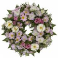 Mixed Flower Wreath made of Fresh Flowers to India