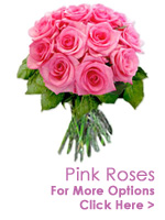 Flowers to India : These Pink Roses are long lasting gift from heart