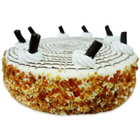 Online Cake Shop in India for 2 Kg Butter Scotch Cake From 5 Star Bakery