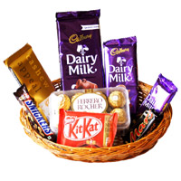 Best Wedding Gifts to India. Celebrate With Basket of Chocolates in India