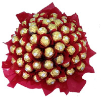 Bouquet of 56 Pcs of Ferrero Rocher chocolates in India on Valentine's Day