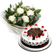 Anniversary Cake & Flowers to India