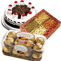 Send Black Forest Cakes and Dry Fruits to India