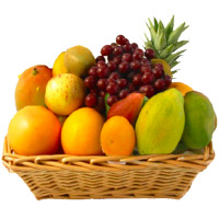 Online Rakhi Gift of 3 Kg Fresh Fruits Basket India