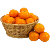 Send Online Wedding Gifts to India. 18 pcs Fresh Orange Basket
