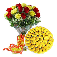 Send flower with Sweets to India