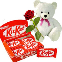 Online Delivery of Wedding Chocolate in India that includes 24 Nestle Kitkat Bars Box 360g