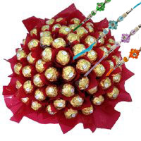 Online Bouquet of 56 Pcs of Ferrero Rocher chocolates in India